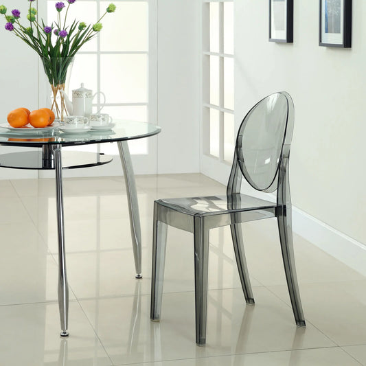 Acrylic Stacked Dining Chairs