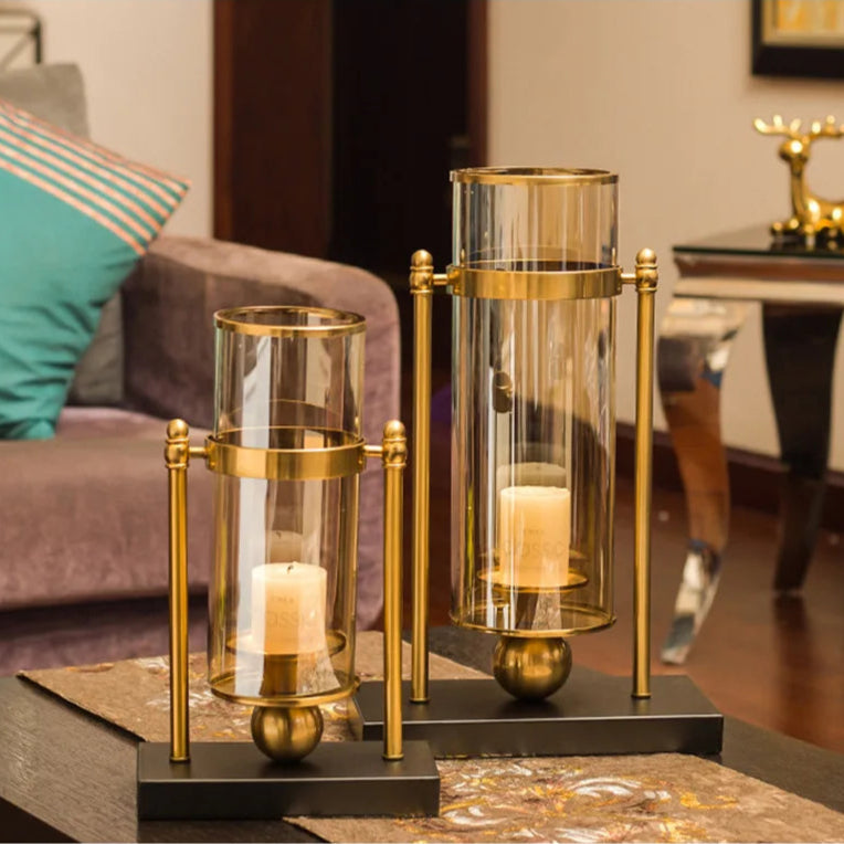 Creative Metal Glass Candle Holders