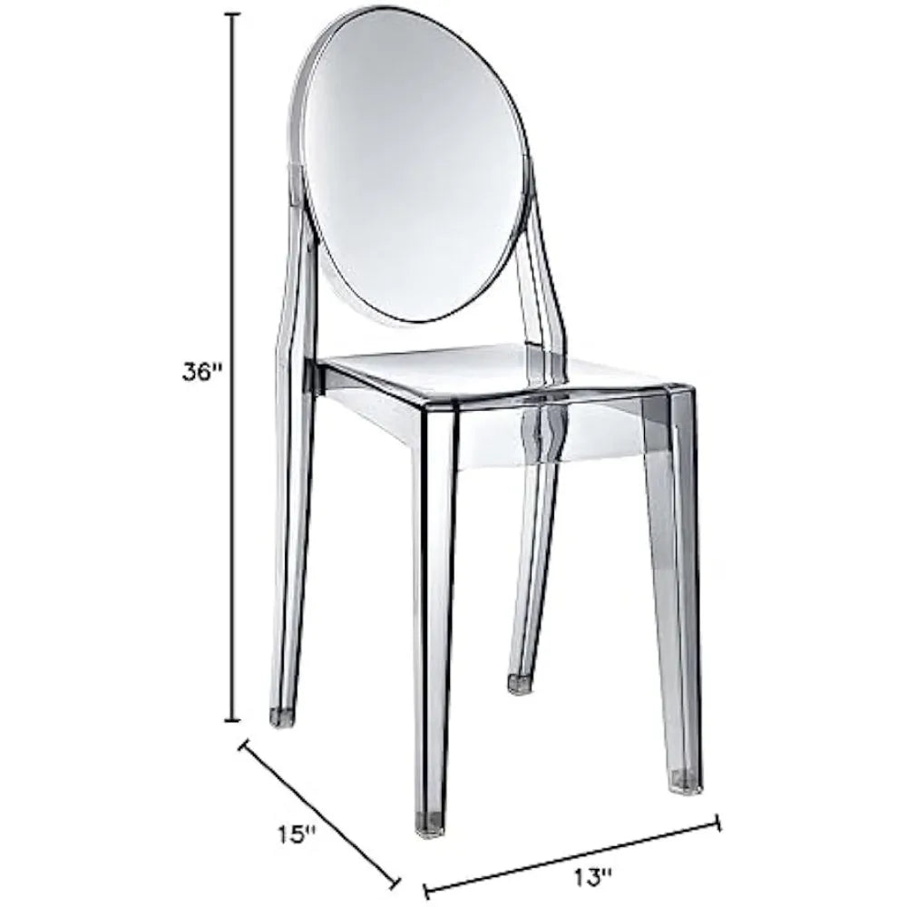 Acrylic Stacked Dining Chairs