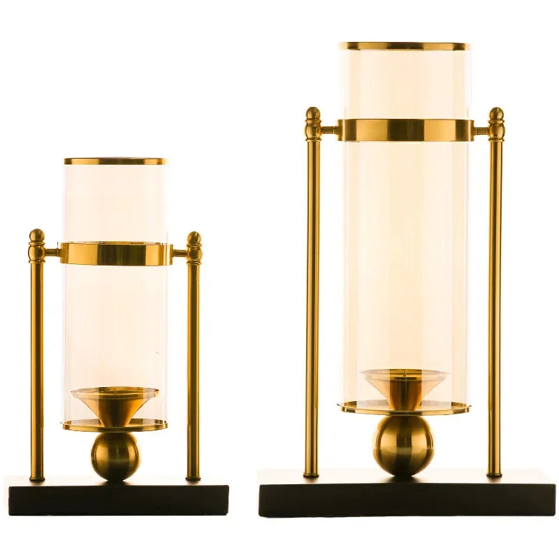 Creative Metal Glass Candle Holders