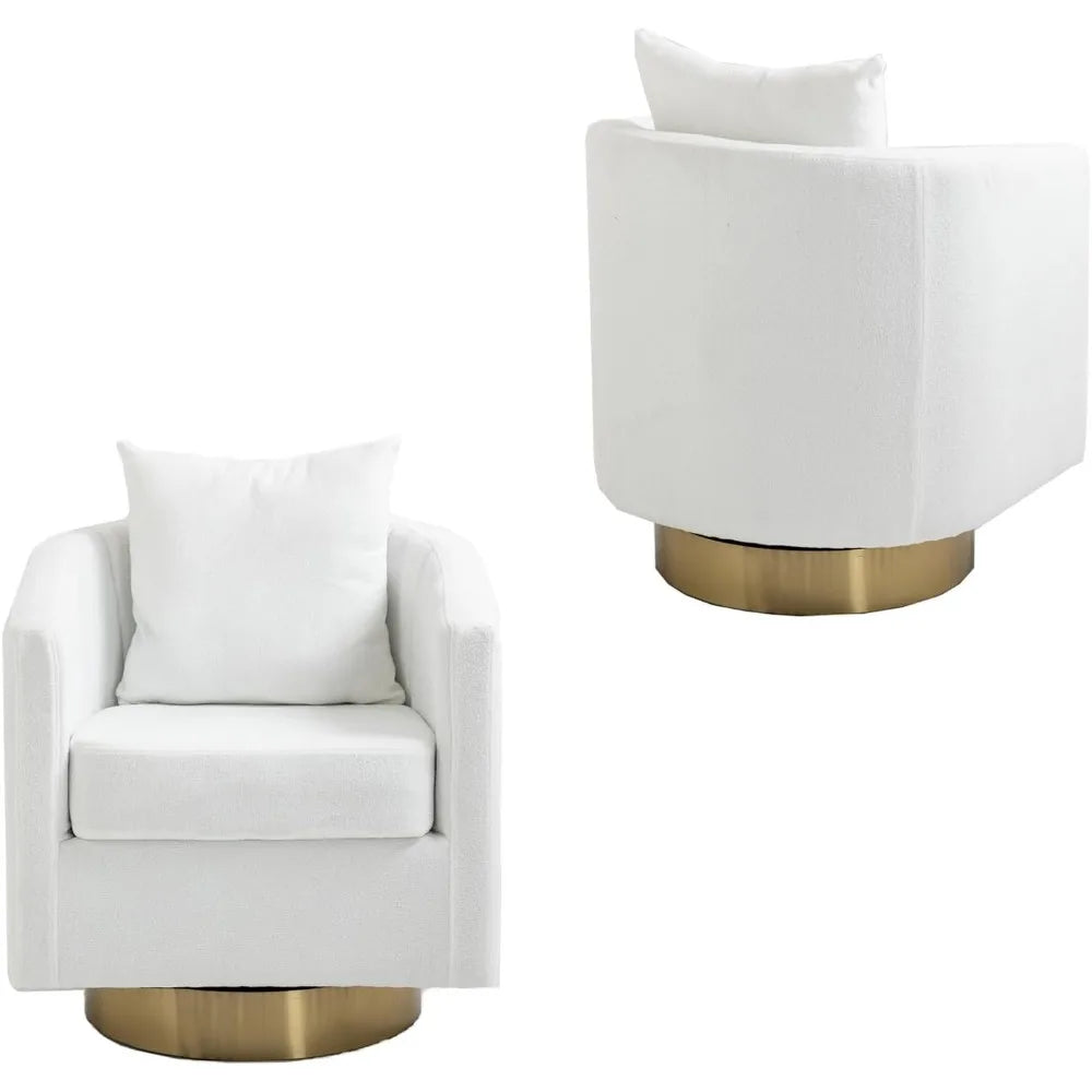 Modern Swivel Barrel Accent Chairs