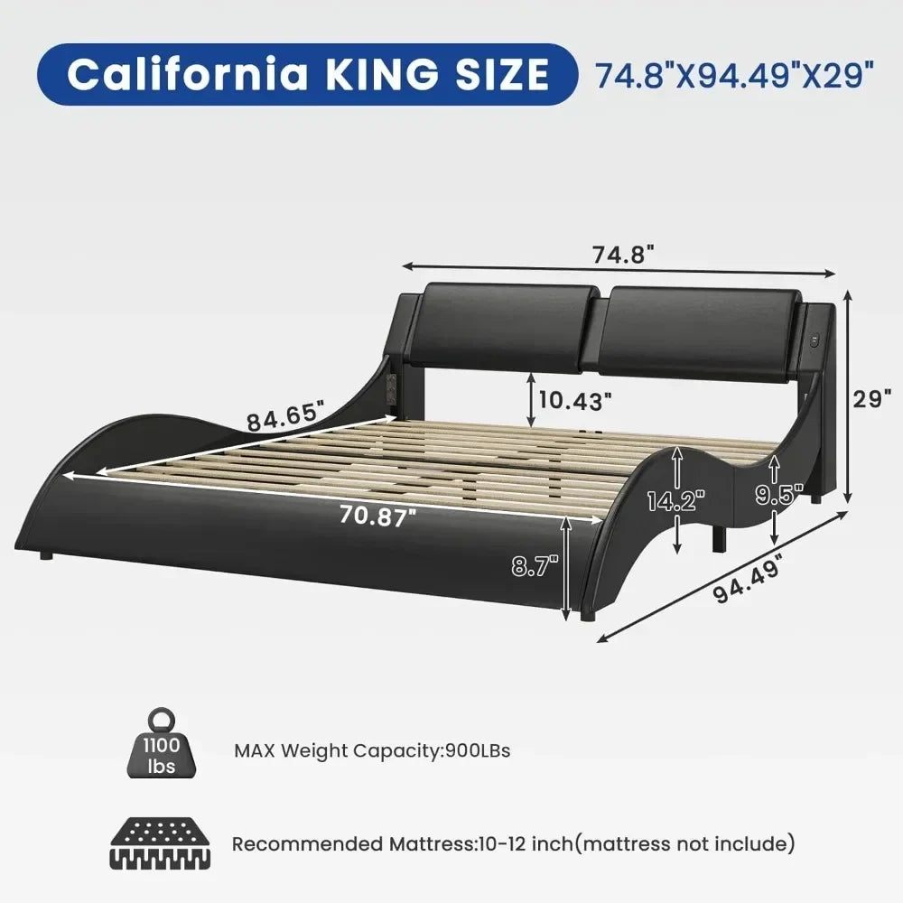LED King Bed Frame