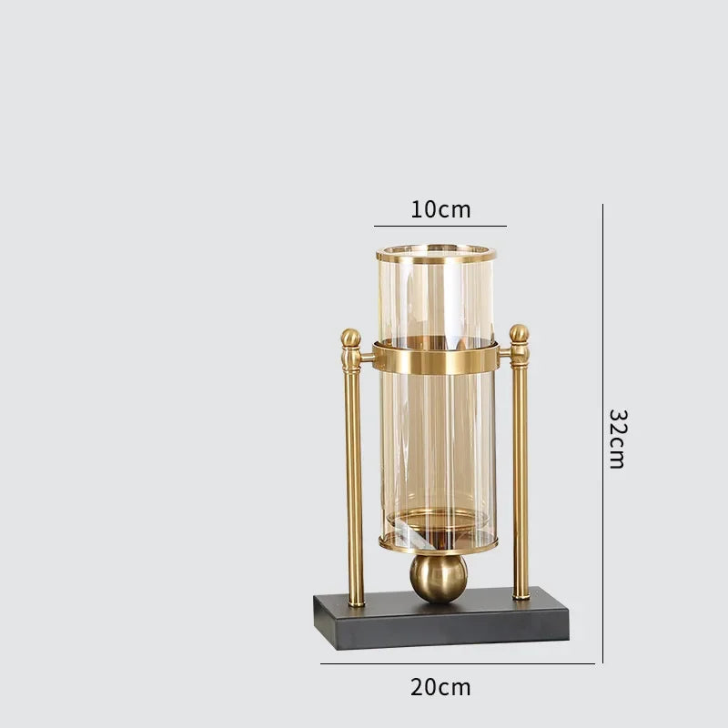 Creative Metal Glass Candle Holders