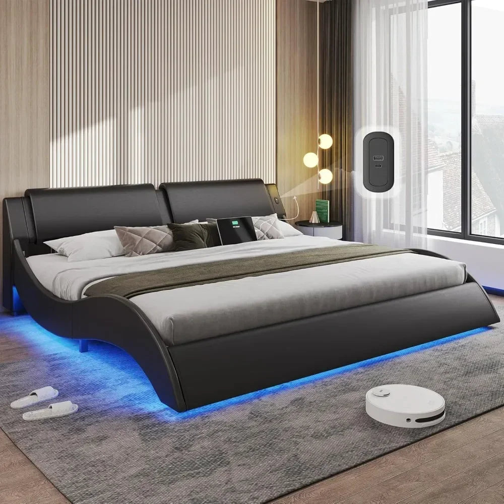 LED King Bed Frame