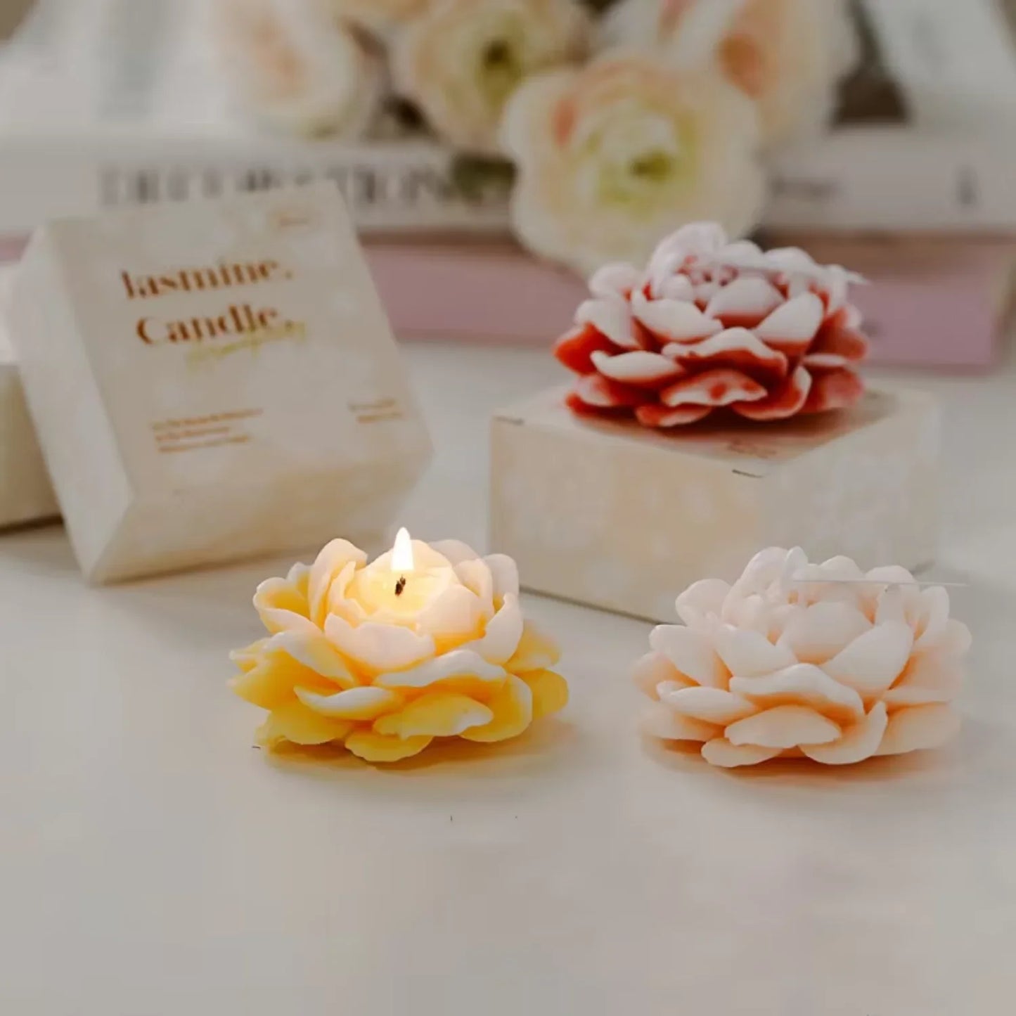 Flower Shaped Scented Candle