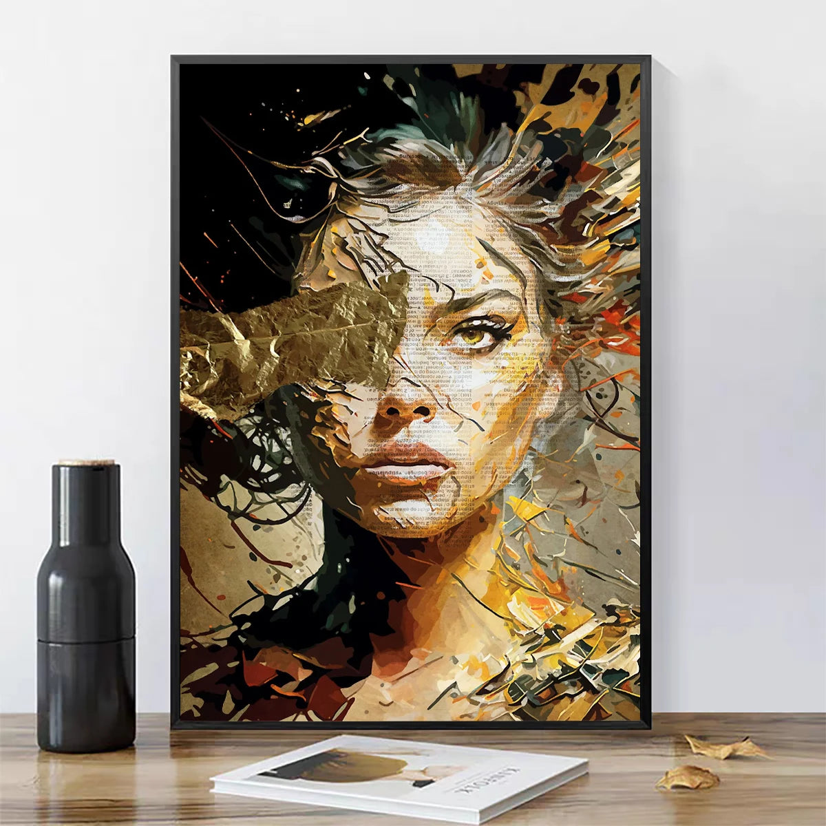 Butterfly Floral Portrait Canvas