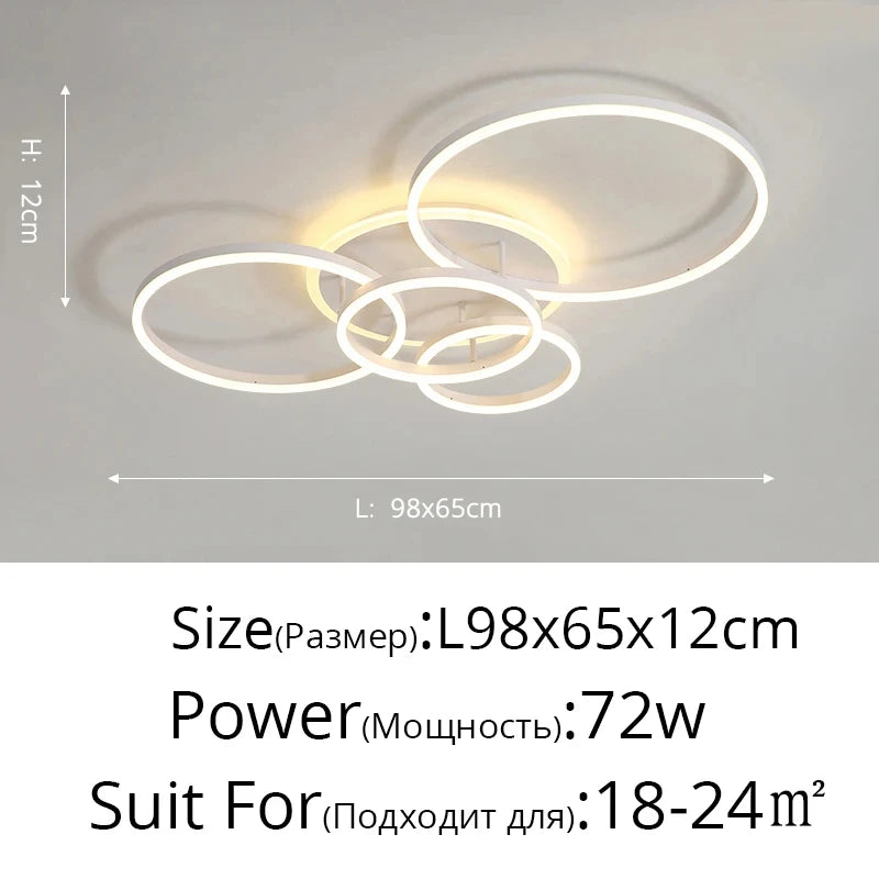 Modern Rings LED Ceiling Chandelier