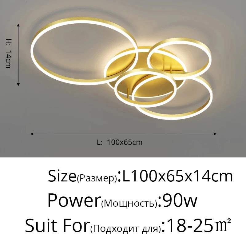 Modern Rings LED Ceiling Chandelier