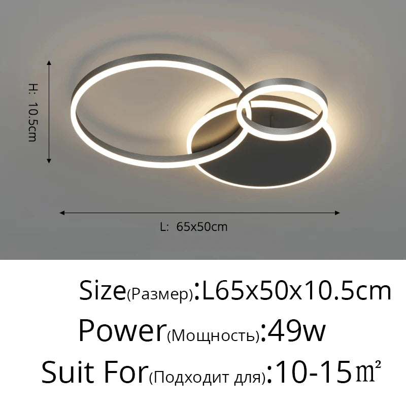 Modern Rings LED Ceiling Chandelier