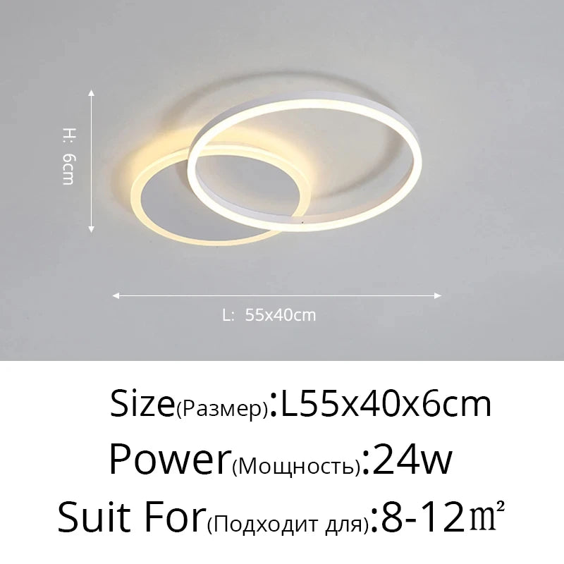 Modern Rings LED Ceiling Chandelier