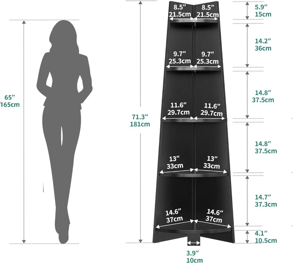 Corner Shelf Rack With LED