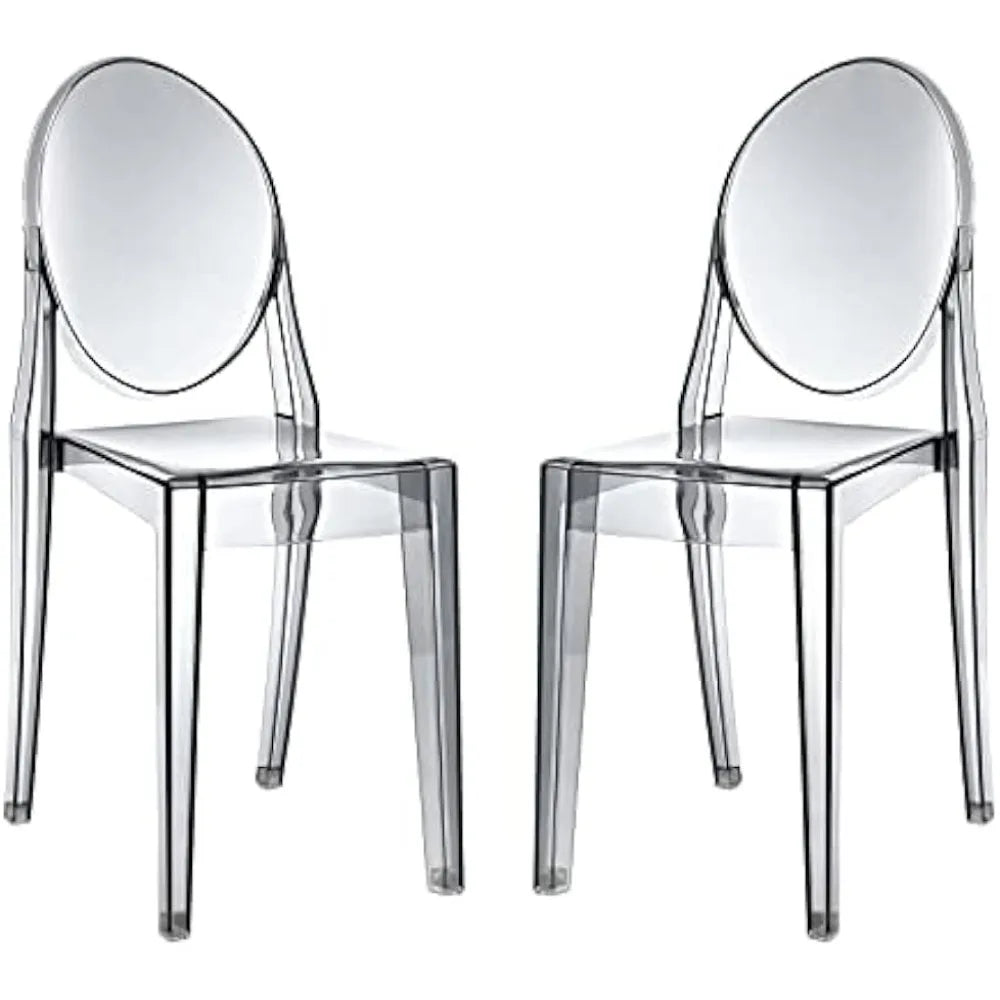 Acrylic Stacked Dining Chairs