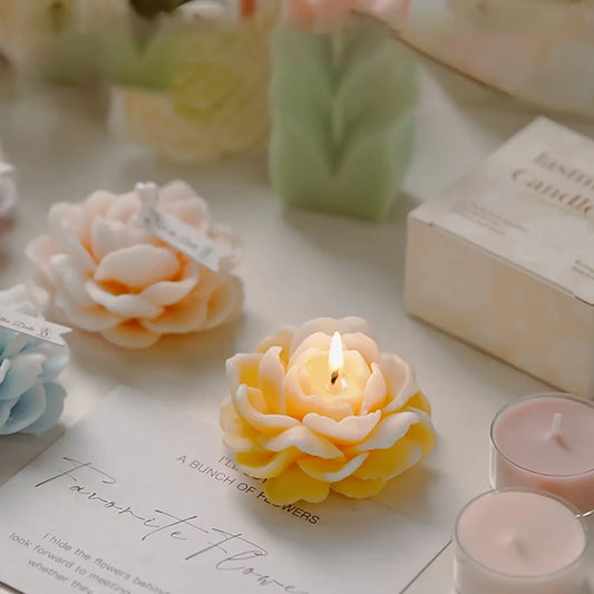 Flower Shaped Scented Candle