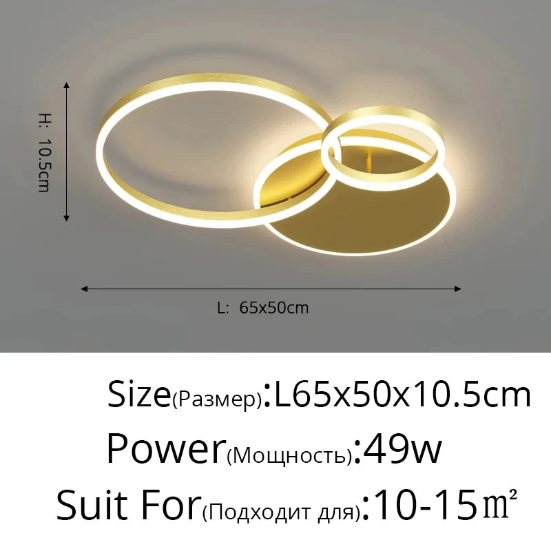 Modern Rings LED Ceiling Chandelier