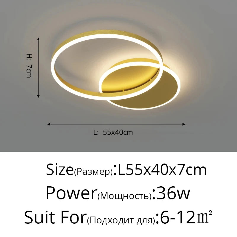 Modern Rings LED Ceiling Chandelier