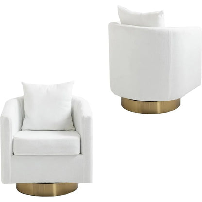 Modern Swivel Barrel Accent Chairs